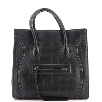 Celine Phantom Bag Crocodile Embossed Leather Medium