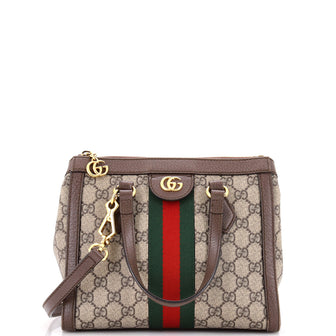 Gucci Ophidia Top Handle Tote GG Coated Canvas Small