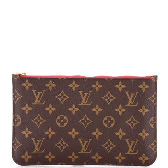 Louis Vuitton Neverfull Pochette Monogram Canvas Large