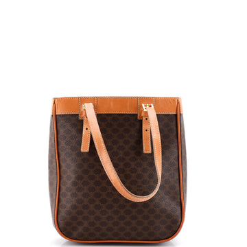 Celine Vintage Macadam Shopper Tote Coated Canvas Small