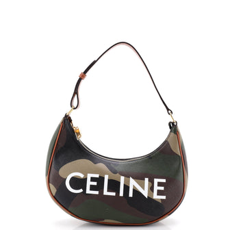 Celine Ava Bag Camouflage Coated Canvas
