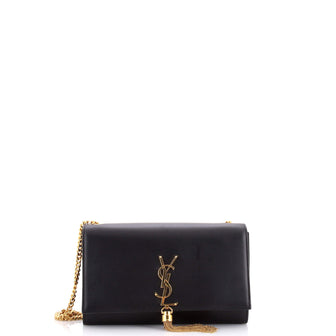 Saint Laurent Classic Monogram Tassel Crossbody Bag Leather Medium