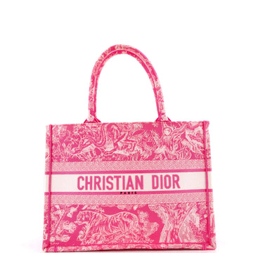 Christian Dior Book Tote Embroidered Canvas Medium
