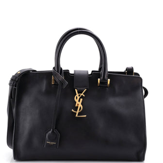 Saint Laurent Monogram Cabas Leather Small