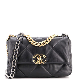 Chanel 19 Flap Bag Quilted Leather Medium