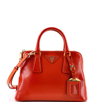 Prada Promenade Bag Vernice Saffiano Leather Small