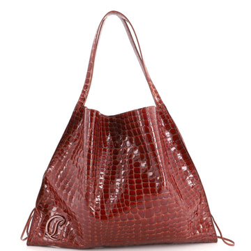 Christian Louboutin Le 54 Tote Embossed Leather Large