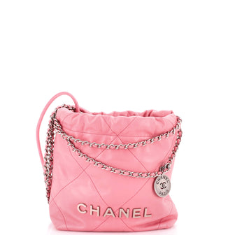Chanel 22 Chain Hobo Quilted Calfskin Mini
