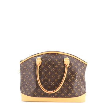 Louis Vuitton Lockit Handbag Monogram Canvas Horizontal