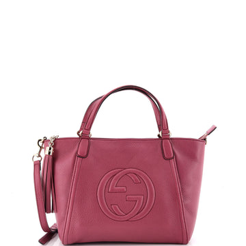 Gucci Soho Convertible Top Handle Bag Leather Small