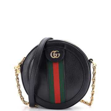 Gucci Ophidia Round Shoulder Bag Leather Mini