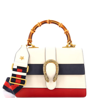 Gucci Dionysus Bamboo Top Handle Bag Colorblock Leather Medium
