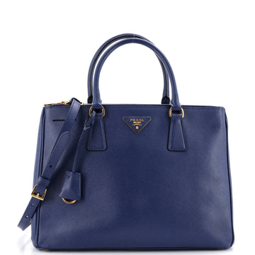 Prada Double Zip Lux Tote Saffiano Leather Medium