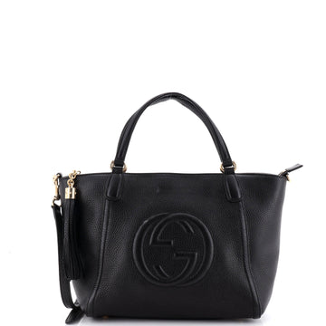 Gucci Soho Convertible Top Handle Bag Leather Small