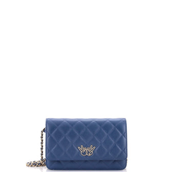 Chanel Emoticon Wallet on Chain Quilted Lambskin