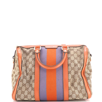 Gucci Vintage Web Boston Bag GG Canvas Medium