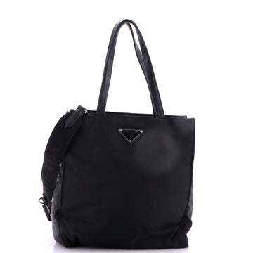 Prada Padded Convertible Shopping Tote Re-Nylon with Leather Medium