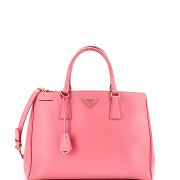 Prada Double Zip Lux Tote Saffiano Leather Medium
