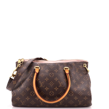 Louis Vuitton Pallas Tote Monogram Canvas with Leather
