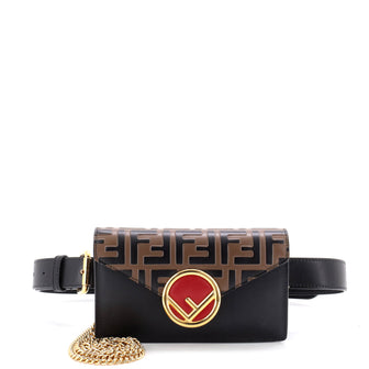 Fendi F is Fendi Convertible Belt Bag Leather with Zucca Embossed Detail