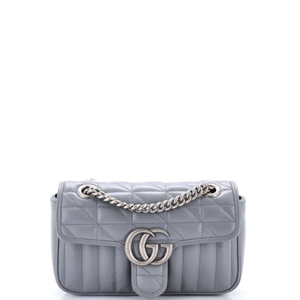 Gucci GG Marmont Flap Bag Mixed Matelasse Leather Mini