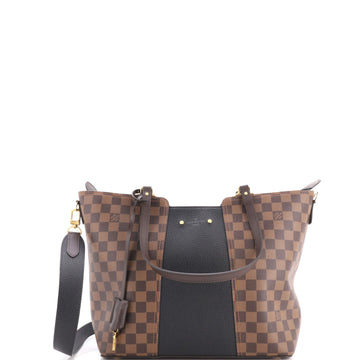 Louis Vuitton Jersey Handbag Damier with Leather