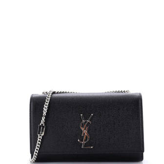 Saint Laurent Classic Monogram Crossbody Bag Grainy Leather Medium