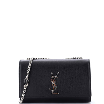 Saint Laurent Classic Monogram Crossbody Bag Grainy Leather Medium