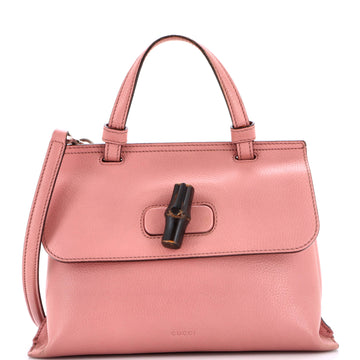 Gucci Bamboo Daily Top Handle Bag Leather Small