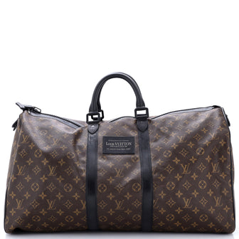 Louis Vuitton Waterproof Keepall Bandouliere Bag Monogram Canvas 55