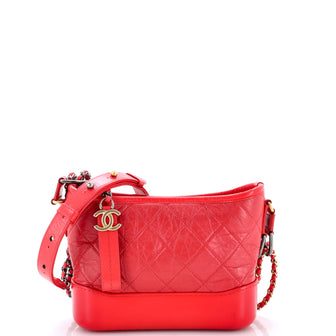 Chanel Gabrielle Hobo Quilted Aged Calfskin Small