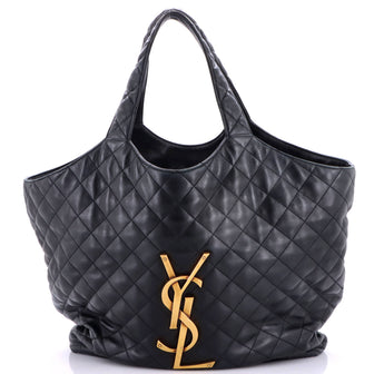 Saint Laurent Icare Shopping Tote Quilted Leather Maxi