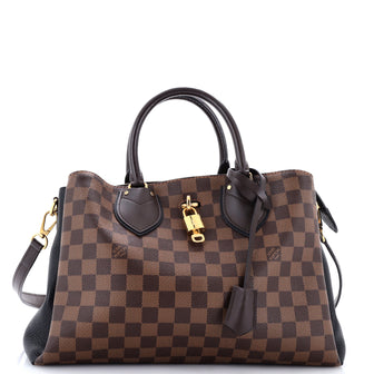 Louis Vuitton Normandy Handbag Damier and Leather