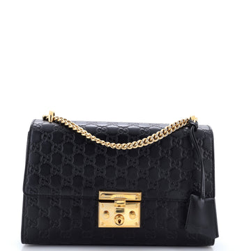Gucci Padlock Shoulder Bag Guccissima Leather Medium