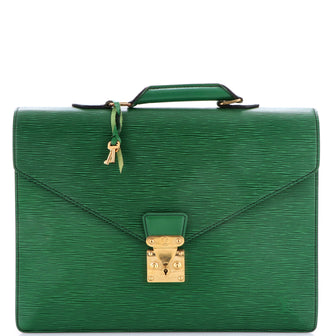 Louis Vuitton Serviette Ambassadeur Handbag Epi Leather