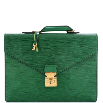 Louis Vuitton Serviette Ambassadeur Handbag Epi Leather