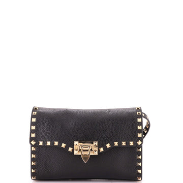 Valentino Garavani Rockstud Flip Lock Flap Bag Leather Small