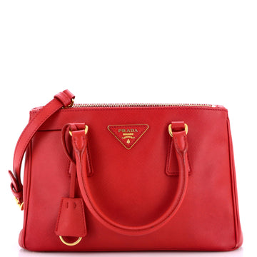 Prada Double Zip Lux Tote Saffiano Leather Small