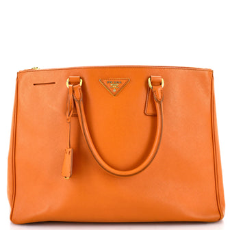 Prada Double Zip Lux Tote Saffiano Leather Large