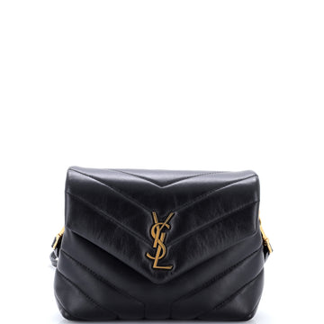Saint Laurent Loulou Shoulder Bag Matelasse Chevron Leather Toy