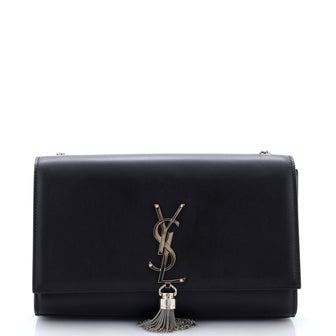 Saint Laurent Classic Monogram Tassel Crossbody Bag Leather Medium