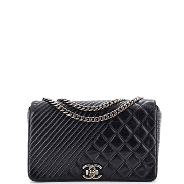 Chanel Coco Boy Flap Bag Quilted Aged Calfskin Medium