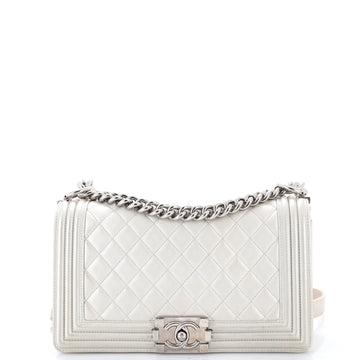 Chanel Boy Flap Bag Quilted Calfskin Old Medium