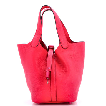 Hermes Monochrome Picotin Lock Bag Clemence PM