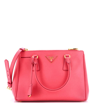 Prada Double Zip Lux Tote Saffiano Leather Small