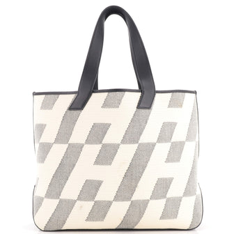 Hermes Cabas H en Biais Tote Canvas with Leather 40