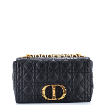 Christian Dior Caro Bag Cannage Quilt Calfskin New Medium