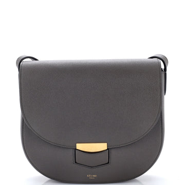 Celine Trotteur Crossbody Bag Grainy Leather Medium