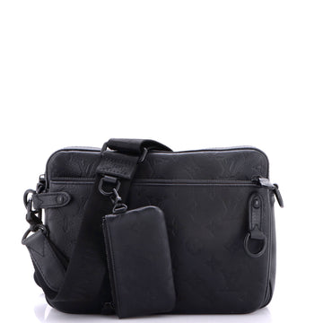 Louis Vuitton Trio Messenger Bag Monogram Shadow Leather