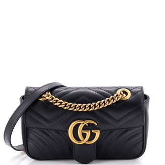 Gucci GG Marmont Flap Bag Matelasse Leather Small